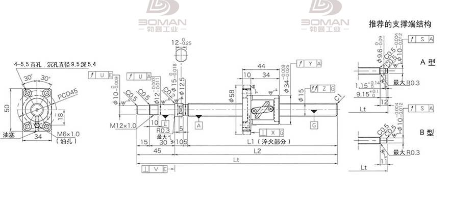 KURODA GP1505DS-BALR-0600B-C3S 黑田丝杆是哪个国家品牌